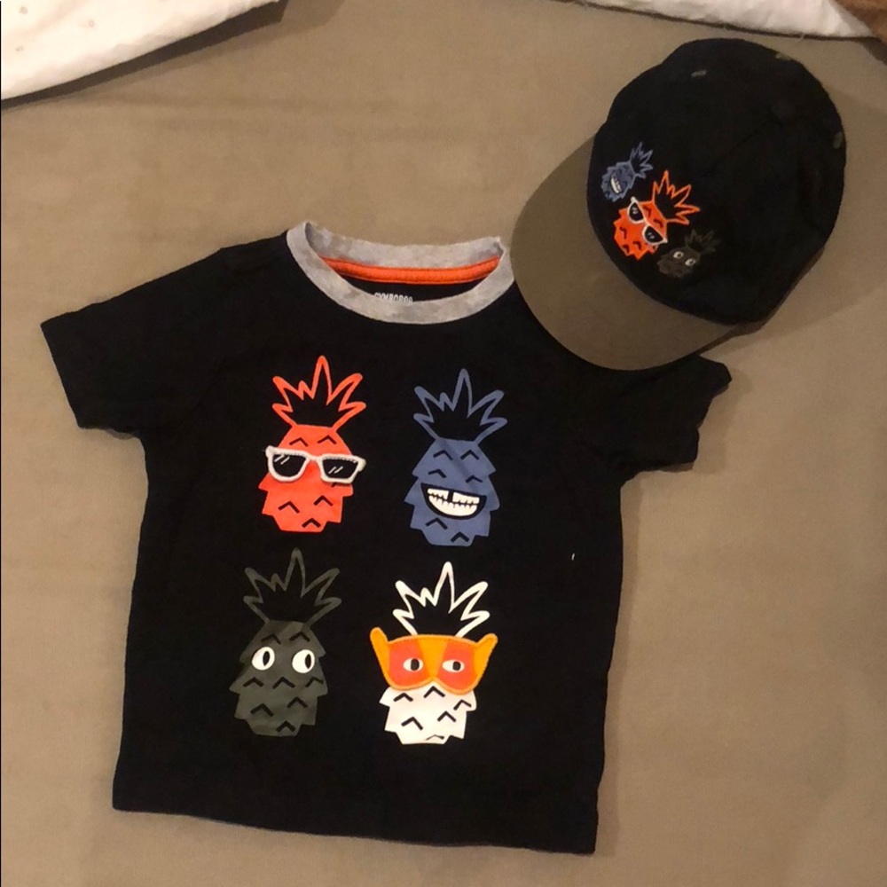 Infant boy hat & t shirt Gymboree 12 - 24 months